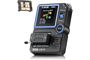 OAMGER Probador de Transistor LCR-P1, Condensador de Transistor de Diodo, Medidor de Resistencia LCR, Medidor ESR, NPN PNP MOSFET, Probador Multifunción Infrarrojo