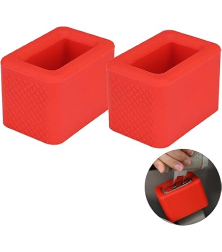 Protection Ceinture De Sécurité 2Pcs Support De Boucle De Ceinture De Su00e9curitu00e9 De Voiture Boucle Pour Ceinture De Sécurité