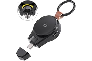 SIKAI Magnetic Smartwatch Charger for Samsung Galaxy Watch Ultra/Watch 7/Watch 6/Watch 5 Pro/Watch 4/4 Classic/Watch 3/Active 2, Rotatable Portable Charger for Samsung Galaxy Watch with USB C Port