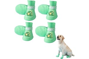 Small Dog Shoes, Waterproof Rain Boots for Small Dogs (Apply to 8-15 lbs), Lightweight Paw Protectors for Indoor and Outdoor Use(Not Suitable for Large Dogs