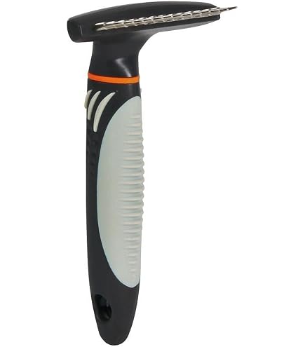TRIXIE - Démêloir Pour Chien Et Chat - Dents Arrondies Moyennes - 22 Cm - Pour Pelage épais Ou Emmêlé
