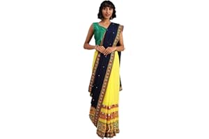 NITIMATTA Sari für Damen, ethnisch, indisch, Hochzeitsgeschenk, Sari mit Bluse, Partykleidung
