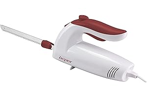 BEPER BP.790 Coltello elettrico da cucina, 150 W, ABS, Bianco/Rosso