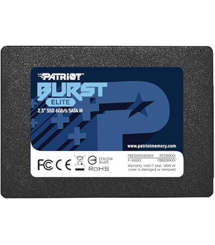 Patriot P210 SATA 3 2TB SSD 2.5 Inch Internal Solid State Drive