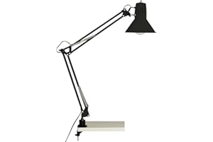 BRILLIANT Lampe, Hobby Schreibtischklemmleuchte schwarz, Metall, 1x A60, E27, 40W,Normallampen (nicht enthalten)