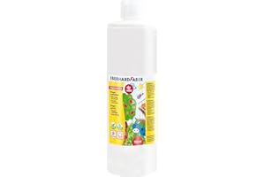 ‎EBERHARD FABER Eberhard Faber 578901 - Fingerfarbe EFA Color, weiß, 750 ml, schnelltrocknend und auswaschbar