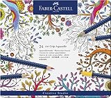 Faber-Castell 09114224 - Lápices de color aquarellables, 24 unidades