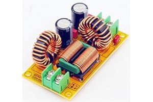 GLFLOW Para filtro de supresión EMI DC LC Filtro 10A 20A 50V Filtro de interferencia electromagnética para corriente CC (4A)