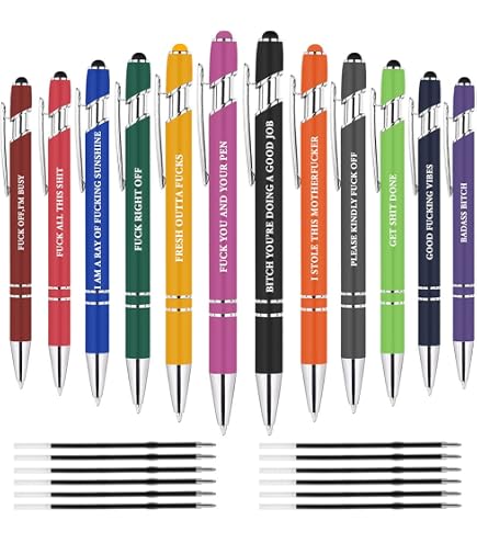 Divertente novità Push Pen Regalo | Penne a sfera Lavoro Collego Lasciando Lavoro Presente | Capo B | Divertente scherzo stazionario | PP49