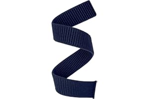 YOOSIDE 20mm Loop Nylon Armband für Fenix 6S / Fenix 5S / Fenix 7S / epix Pro 42mm / Instinct 2S, Ultraleichtes Schnell Trocknen Schleife Waschbar Uhrenarmband (Marineblau)