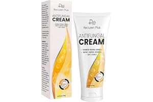 RECUREN PLUS Antifungal Cream: Athletes Foot Treatment - Athletes Foot Cream- Ringworm Cream for Adults - Anti Fungal Skin Cream - Jock Itch Cream Antifungal - Sensitive for Skin Treatment
