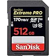 SanDisk Extreme PRO 512GB SDXC Memory Card up to 170MB/s, UHS-1, Class 10, U3, V30