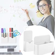 2 Portapenne Magnetici Per Lavagna - Organizzatore Pennarelli, Penne | Per Frigorifero, Ufficio, Scuola