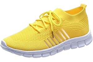 LOOTENKUN Chaussures Sport Femme Running Confortable Respirante Mesh Légères Sneaker Femme Elegante Semelles Souples Basket à La Mode pour Gym Athlétique Outdoor Casual