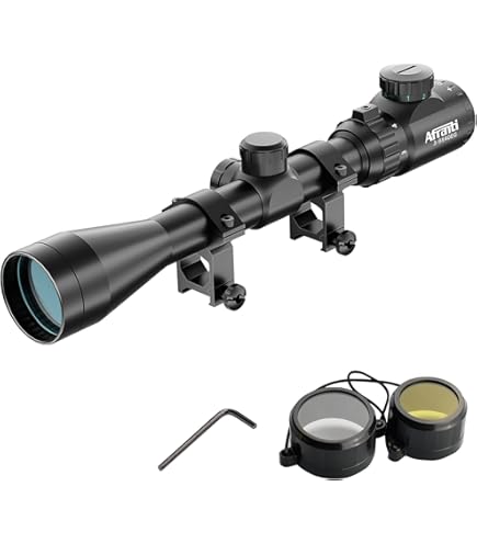 ARMSTAC Rifle Scope 3-9x40 Eagle-I - Variable Zoom Hunting Scope With Lens Caps
