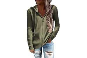 AMhomely Women Coat Sale Clearance Plus Size Solid Outdoor Sportswear With Hood Fashion Casual Ladies Solid Long Sleeve Hooded Sweatshirt Zip Tops Ladies Cardigan Coat Winter UK Size 8-18