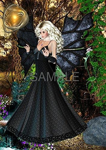 Dark Angel Fairy Gothic Steampunk Art A4 poster print