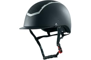 HORZE Reithelm Empire, Reiterhelm Damen Kinder Mädchen, Glitzer verstellbar