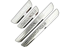 HIGH FLYING para Outlander 2013-2020 Protector de Umbral de Puerta Pegatina de Acero Inoxidable 4 piezas