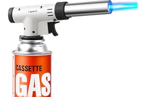 FAPEND Iwatani International Iwatani PRO2 Chalumeau culinaire au butane pour sous-vide, flamme réglable avec inverse, pour desserts, crème brûlée, barbecue et pâtisserie (essence butane non incluse)