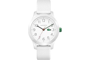 Lacoste Montre à Mouvement à Quartz Trois Aiguilles pour Enfants Collection LACOSTE.12.12 Kids avec Bracelet en Silicone