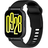 Wownadu 22mm Kordon Şirketli Xiaomi Redmi Watch 5 Active Kordon/Redmi Watch 5 Lite Kayışı Siyah Silikon Spor Değiştirme Bantl