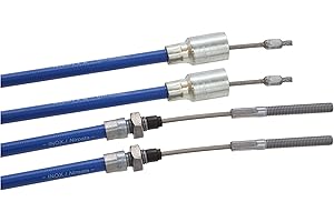 TRAILER PARTS4U Knott 2 x oryginalna linka hamulcowa Nirosta Długość koperty: 1430 mm Długość całkowita: 1640 mm Lina do przyczepy 37086.16 3708616 linka hamulcowa przyczepy