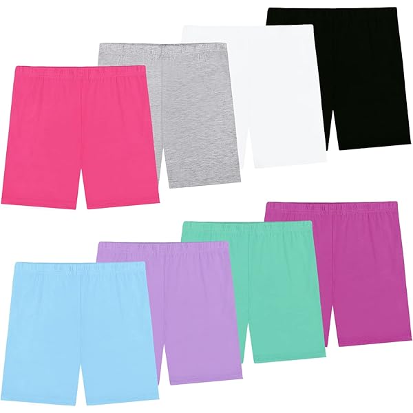 Pantaloncini Bambina Cotone - Pacco Da 6, Short Leggings Sportivi Per Estate, 2-10 Anni - Foto 5