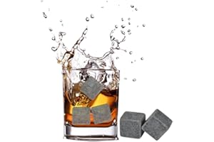 Whisky Stones - Delaman Cooling Stones Cubo de hielo Perfect Ice Replacement para bebidas Wine Beer Cooler, 9pcs