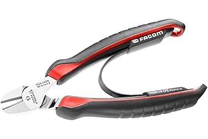 FACOM Pince Coupante Diagonale 160mm Gaines Ergonomiques Bi-Matière et Alliage d'Acier au Carbone Résistant Haute Performance 192A.16CPE