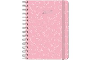 Dohe - Agenda 2025 - Giorno per pagina, formato A5 (14 x 20 cm), 12 mesi da gennaio a dicembre, copertina rigida, planner spagnolo, forniture per ufficio - ARUBA Rosa