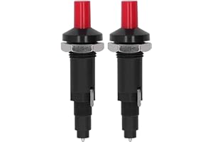 VISSQH 2 x accenditore piezoelettrico accenditore a Pulsanteaccenditore a scintilla Piezoelettrica,1 su 2 accenditore a scintilla per Grill per Barbecue per Gas Camino accenditore elettrodo
