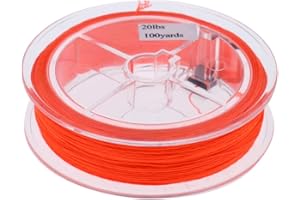 BAOBLAZE Línea de Apoyo Ayuda Respaldo Pesca Mosca 20lb Backing Line Pescador - Naranja