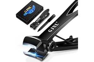 GJNL Nail Clippers for Men Thick Nails - 16mm Sharp Wide Jaw Opening Toenail Clippers for Seniors Thick Nails Cutter, Christmas Stocking Fillers Gifts for Men Dad