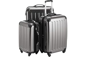 Hauptstadtkoffer - Alex - Set di 3 valigie (S, M & L), 235 litri, Colore Titano