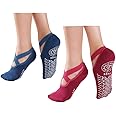 Calze da Yoga Antiscivolo Pilates Calzini Donna - Calzini Pilates Antiscivolo per Yoga, Pilates, Pure Barre, Balletto, Danza,