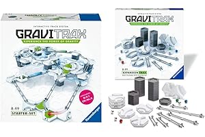 Ravensburger - Gravitrax - Starter Set - 4005556275977 + GraviTrax - Set d'extension Trax/Rail - 4005556276011