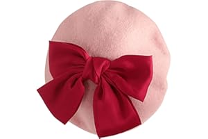 Zukmuk Cappello Berretto Bimba Inverno Autunno Cappellino e Nodo Elegante per Bimbina 2-6 Anni