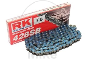 R&K RK Racing 428-132 Blue Motorcycle Drive Chain