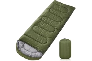 JUQG grön sovsäck 1,6 kg, bekväm överdimensionerad 220x85 cm Lämplig för vuxna, vattentät 3-säsongs sovsäck med kompressionsf