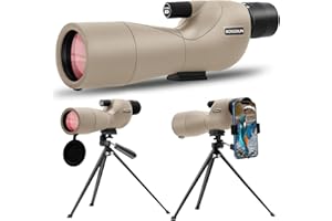 BOSSDUN Spotting Scope 25-75x60 ED Glasses, HD Dual Focus Spotting scopes, BAK4 FMC Spotter Scopes, Gifts for Target Shooting Bird Watching Hunting Archery Wildlife Viewing