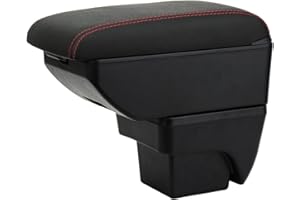 YJYWZH Compatible with SEAT Ibiza 6F Braccioli 2017-2024 Braccioli Bracciolo Doppio Strato Auto Console Centrale Scatola Portaoggetti Supporto del Braccio Interni Parti e Accessori