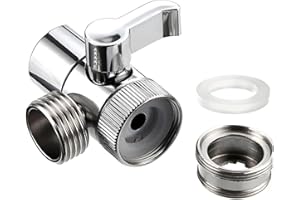 SHIGKEU Shower Diverter Valve M22 X M24 Adapter Replacement 3 Way Kitchen Tap Diverter for Dishwashers Washing Kitchen Sink Tap and Bathroom