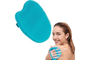 RamPula Silicone Body Scrubber, Silicone Loofah, Bath Back Cleaning Scrubber, Shower Sponge Glove, Exfoliating Body Brush for Wet or Dry Brushing, More Hygienic Than Traditional Loofah