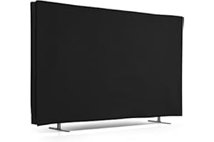 kwmobile Housse écran TV Compatible avec 19" TV - Protection d'écran télévision - Noir