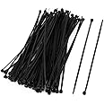 Nanlaohu 100PCS Nylon Cable Ties 150x2mm Cable Ties Self-Locking Nylon Small Zip Ties