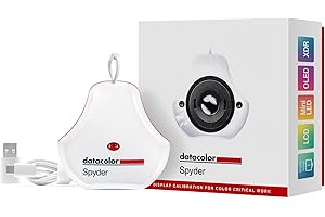 Datacolor Spyder - Monitor Calibrator for Graphic Designers, Photographers, and Content Creators, Shows You True Colours, Works on OLED Monitors & LED Screens, Easy-to-Use Colour Calibration Tool
