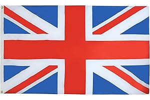 BANDERA del REINO UNIDO 90x60cm - BANDERA INGLESA - BRITANICA – UK 60 x 90 cm poliéster ligero - AZ FLAG
