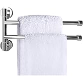 Porta Asciugamani Da Muro Per Bagno In Acciaio Cromato Lucido 35 Cm Gancio Da Parete 80745752 - Foto 10