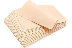 Vwoqiy 12 stycken syntetisk hudtatuering, dubbelsidig tatueringsövning för erfarna nybörjare - 15 cm x 20 cm x 1 mm